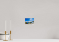 6 x 4″, Acrylic Glass Rounded Alpine Lake Overlook With Sunburst