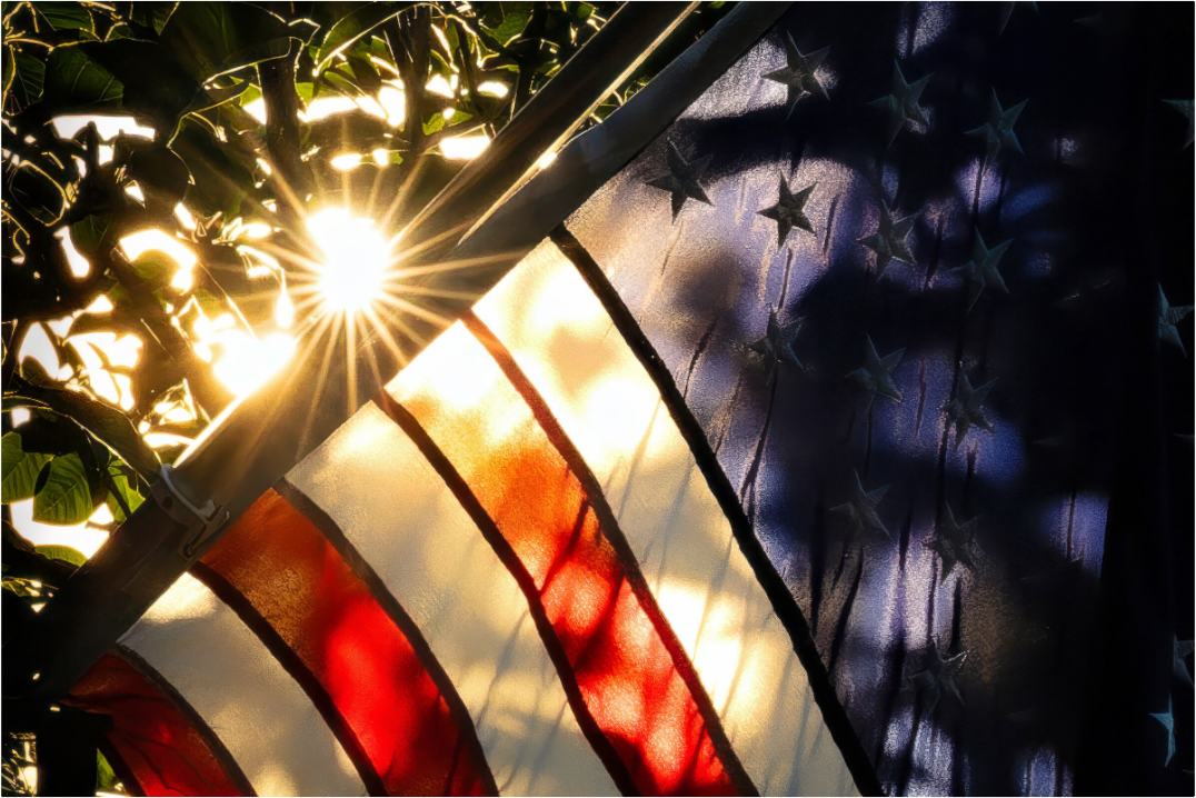 Main image unlight Through a Weathered Flag