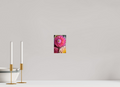 4 x 6″, Acrylic Glass Rounded Corners Pink Dahlia Unfurling