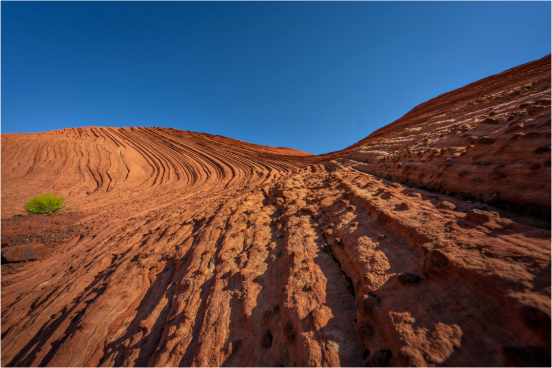 Main image Sandstone Curves Under a Deep Blue Sky